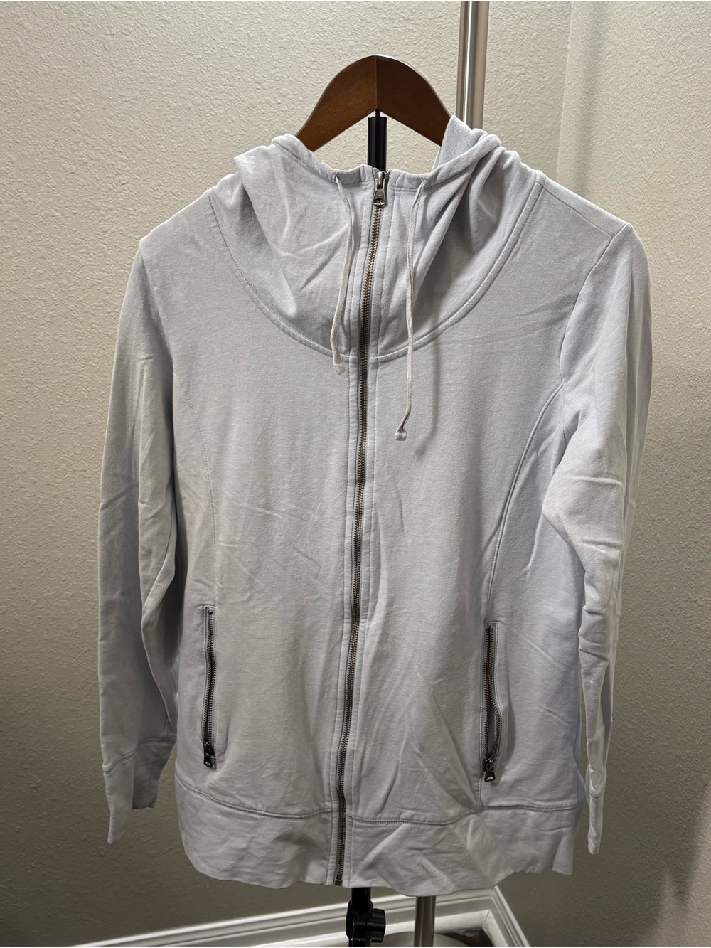 Columbia Light Gray Full-Zip Hoodie